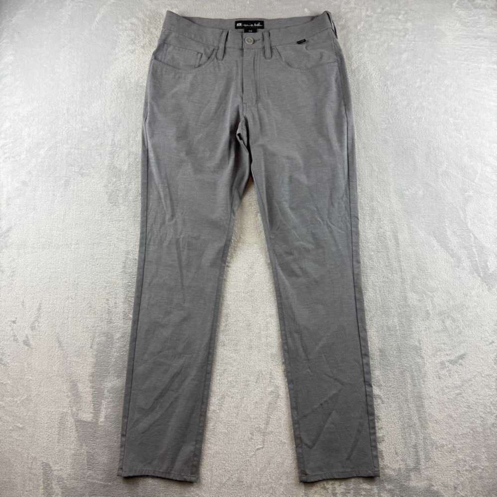 Travis Mathew Pants Mens 30x32 Gray Open To Close Performance Golf Stretch